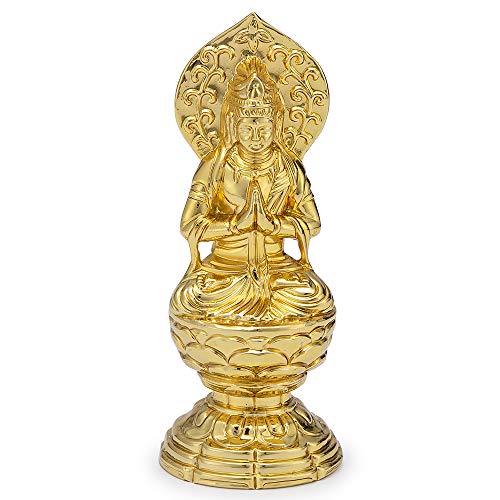 仏壇屋 滝田商店 仏像 勢至菩薩(午年生まれ) 合金製 (高さ6.8cm×巾2.8cm)【渡辺景秋作】◆厄除け十二支守り本尊・守護仏【滝田商店発行 証明書付】