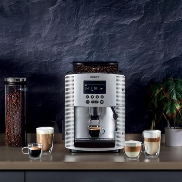 Krups Cafetera automática EA810B70 (1450 W, 1,8 litros, 15 bar, boquilla CappuccinoPlus), color antracita
