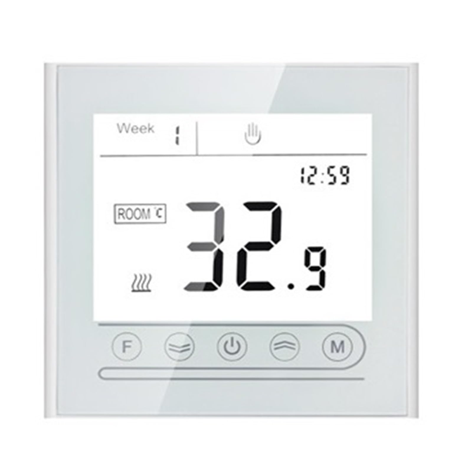 Temperature Controller, 95~240V Smart Intelligent Thermostat, Room Electric Water Gas Boiler Floor Heating Temperature Controller(3A Water WIFI)