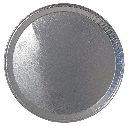 Dcs Deals SERVING-TRAY-16 Multi-Pack Of 12 Disposable Aluminum Round Flat Serving Trays – Perfect Disposable Tray For Vegetable Platters cover