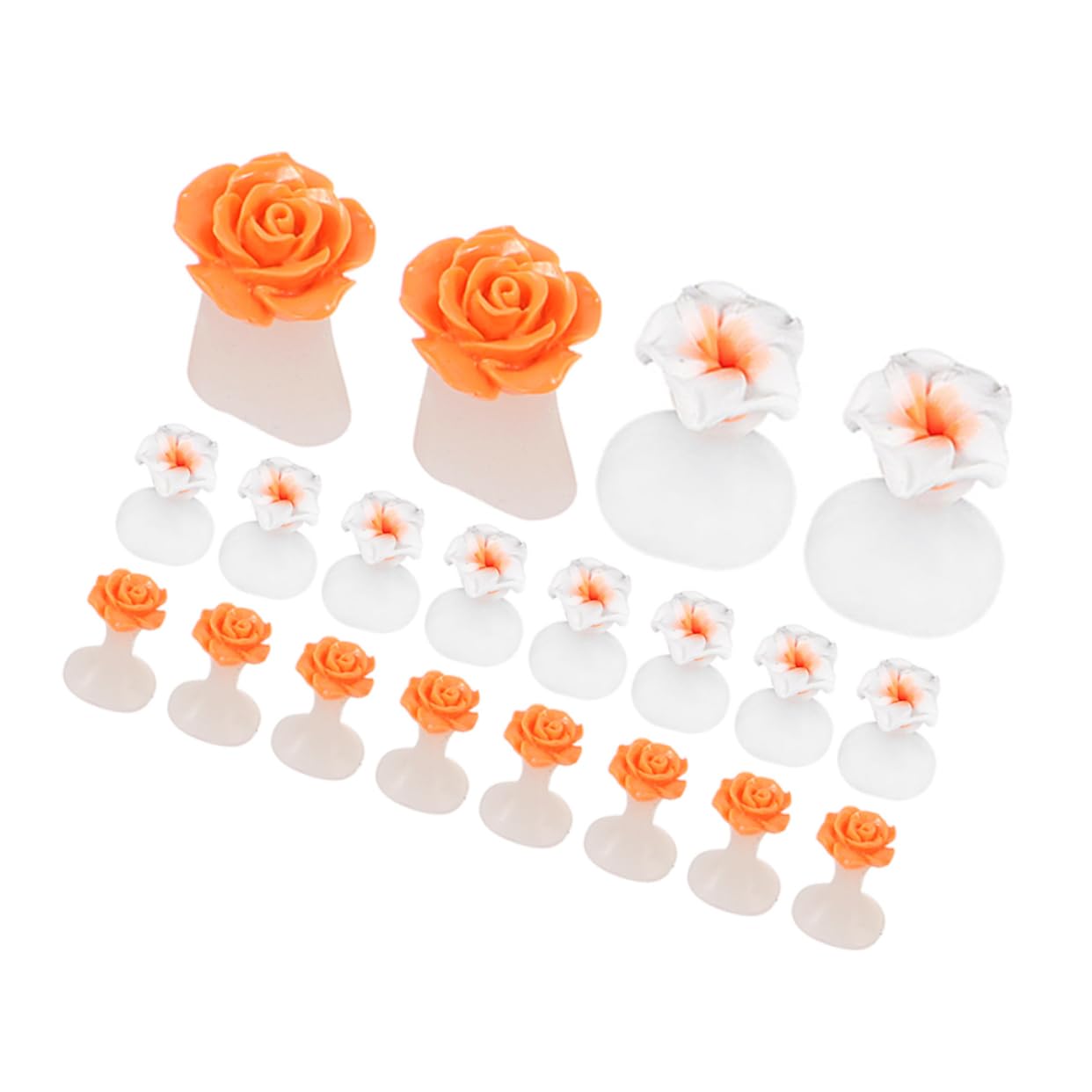 IWOWHERO 16Pcs Silicone Toe Separators for Nail Polish Soft Comfortable Toe Dividers for Pedicures Prevents Nail Smudging Easy to Use Nail Supplies for Home and Salon