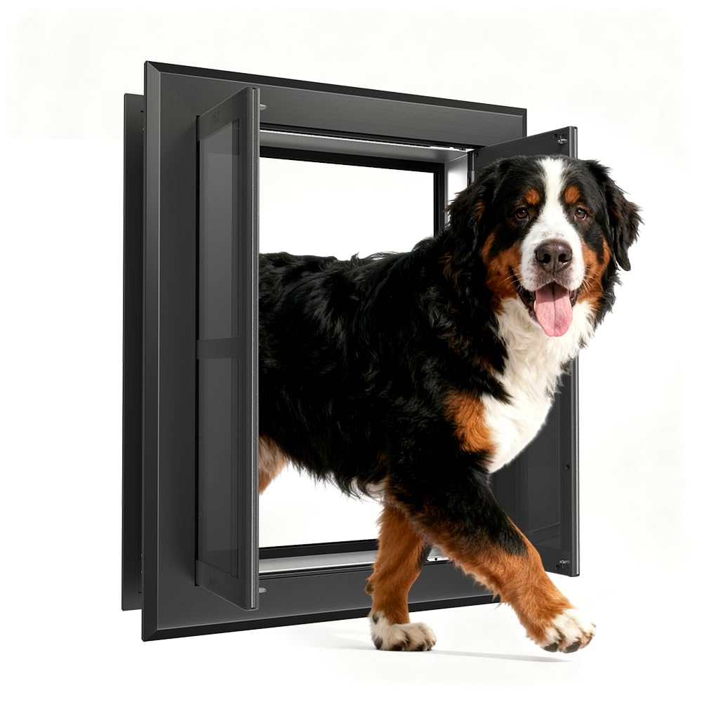 Amazon.com : Aluminum French Large Dog Door,Strong Double Magnetic