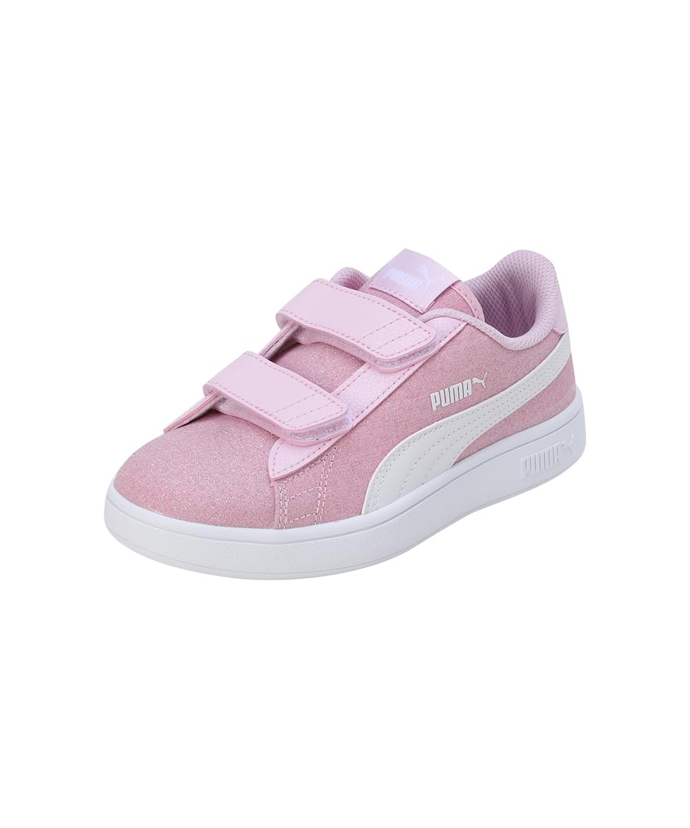 Puma Girls Smash v2 Glitz GlamV PS Pearl Pink-White Sneaker - 2.5 UK (36737833) (B09YY38LMV) Amazon Price History, Amazon Price Tracker
