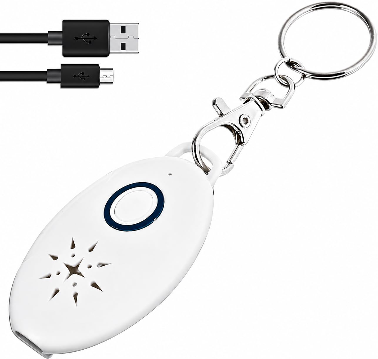 Répulsif Ultrasons Portable Anti-Moustique - Répulsif Electronique Anti Nuisible Anti-Tiques Anti-Parasites - Porte Clé - Pendentif Répulsif Anti-puces, Moustiques, Tiques (1 Piece)
