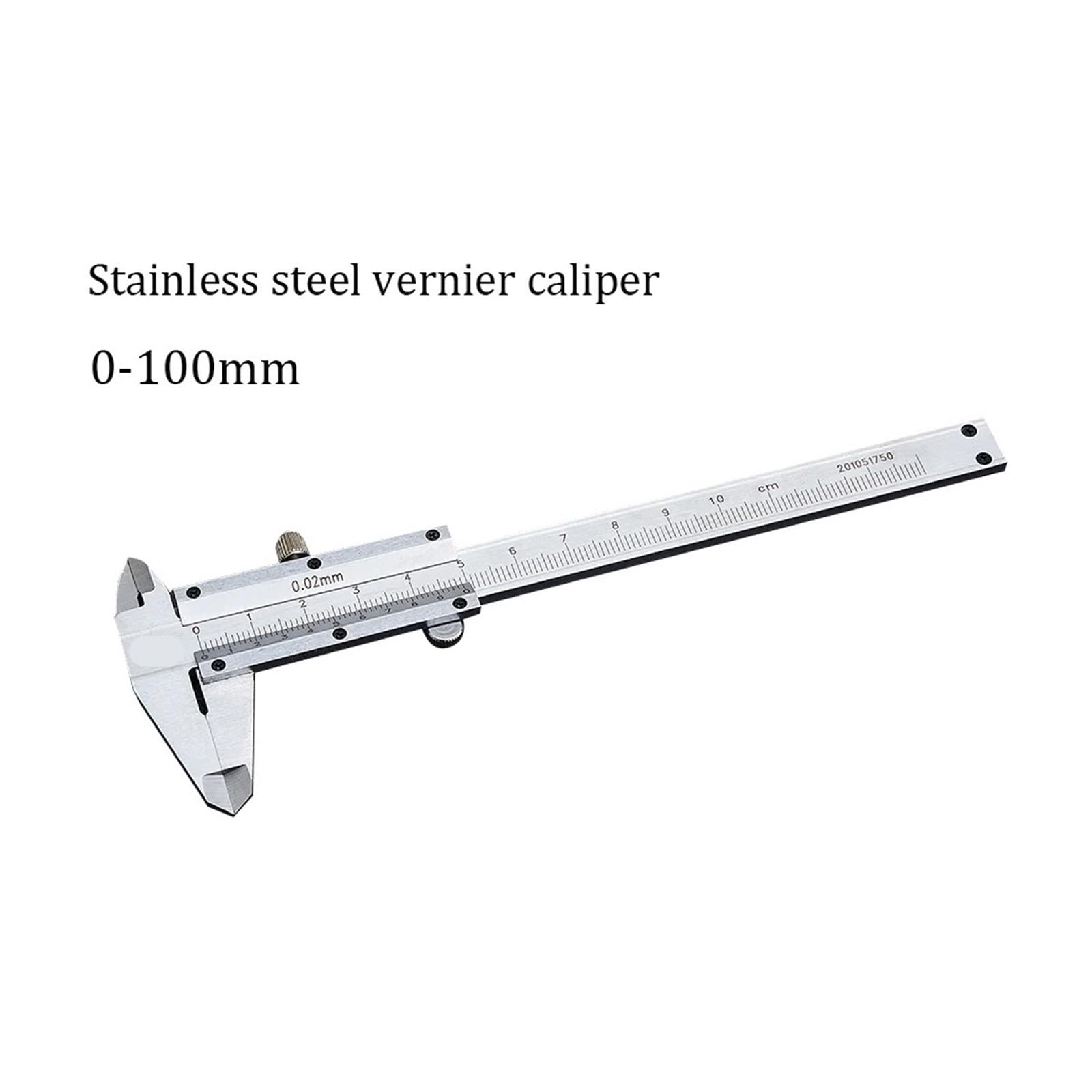 Calibrador Vernier de Acero Inoxidable, Herramienta de medición de 0-100mm, Instrumento de medición de precisión de 0,02mm, calibrador de medición de Trabajo