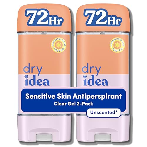 Dry Idea Gel Deodorant & Antiperspirant for Women - Hypoallergenic for Sensitive Skin, 2X Longer...
