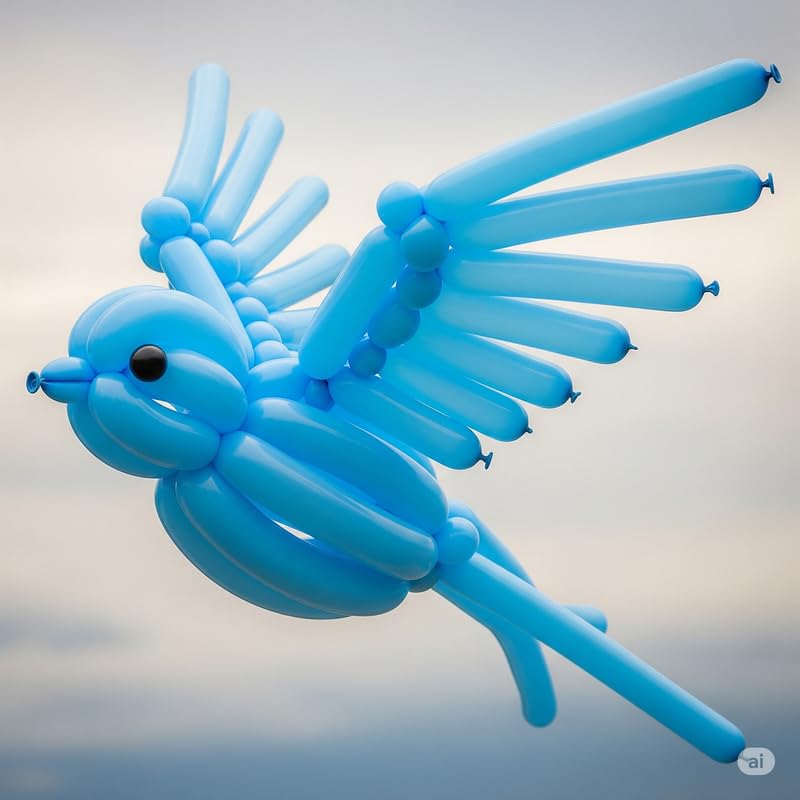 Image of long Modelling, Twisting, Tube Balloons, Pack of 100 (Dark Blue)
