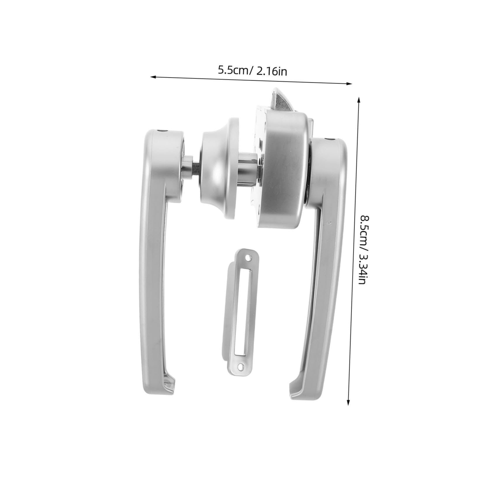 HOMSFOU Cerradura De Puerta De Rv Pestillo De Doble Paleta Para Inodoro y Cabina Interior Cerradura De Seguridad Para Remolque De Viaje y Barco