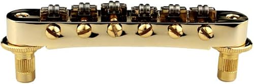Miniatura 2 de Guyker Tune-O-Matic - Puentes de sillín con orificio para poste de repuesto de 0.165 in compatible con Gibson Les Paul LP SG 6 cuerdas guitarra