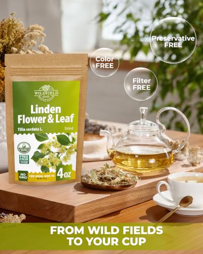 Image of 4 oz Linden Tea Dried Linden Flower Tea Blossom Herbal (Tilia Cordata) - 113g Herb Lipa Tila