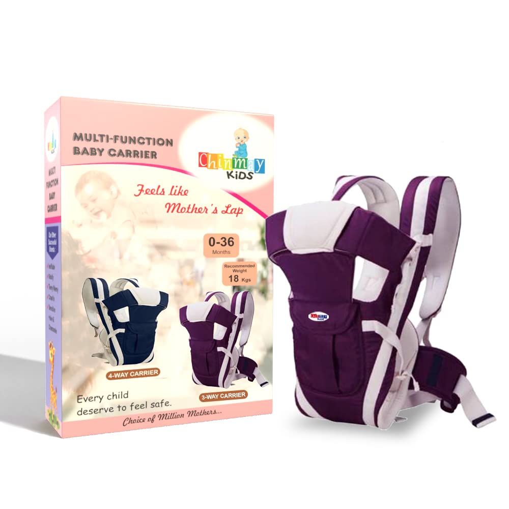 Chinmay Kids 4-in-1 Adjustable Baby Carrier Cum Kangaroo Bag/Baby Carry Sling/Back/Front Carrier for Baby with Safety Belt and Buckle Straps-image-37