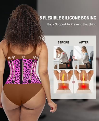 Image of FeelinGirl Waist Trainer Belt Waist Cincher Trimmer Ab Belt Tummy Control Body Shaper with Triple Wrap Women and Men