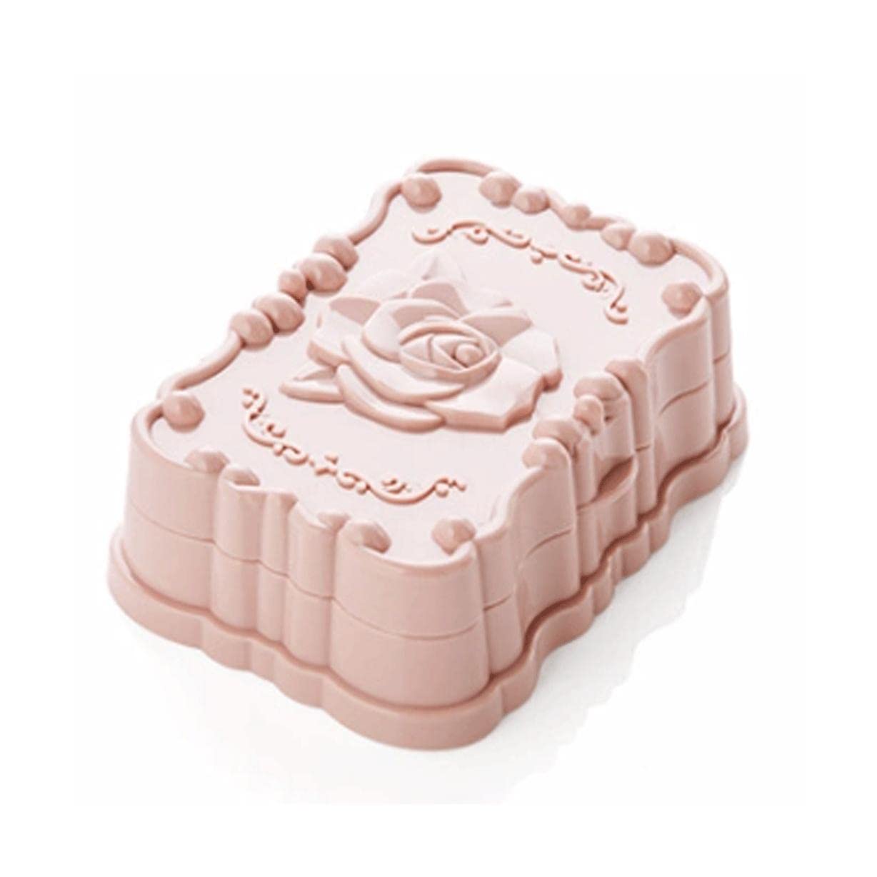 Soap Holder, Simple with lid Soap Dish with Drainage Soap Container Plastic Soap Case Box Saver Countertop Soap Dish Holder Portable Soap Box Easy to wash(P)