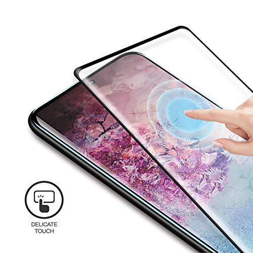 Image of Screen Protector for Samsung Galaxy Note 10 (Black) Tempered Glass Edge-to-Edge 6D Screen Guard With Installation Kit