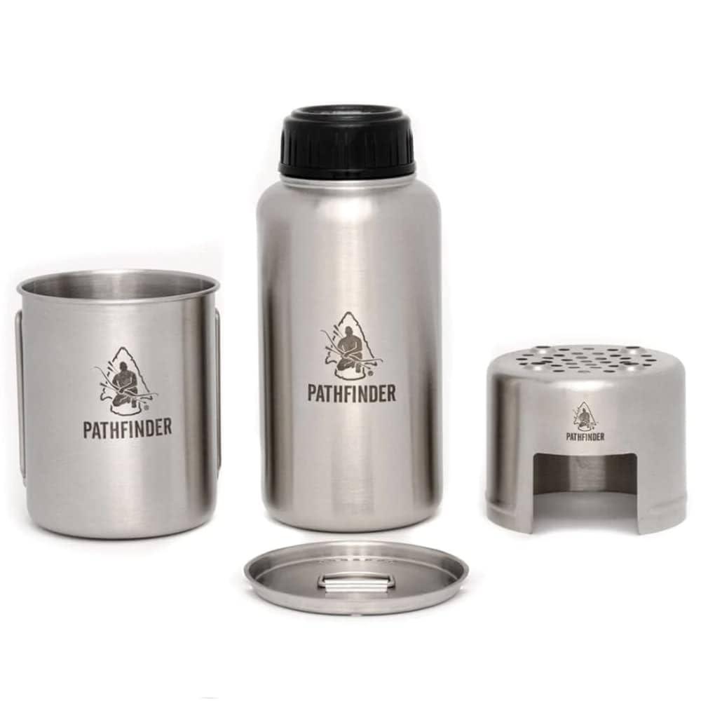 Pathfinder ステンレススチールボトル クッキング キット Amazon.co.jp: The Pathfinder School ステンレススチールボトル