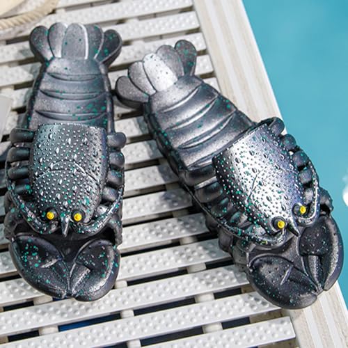 Image of JOYEAR Lobster Flip Flops - Slipper & Slide Pool Beach Shower Shoes in Deep Red