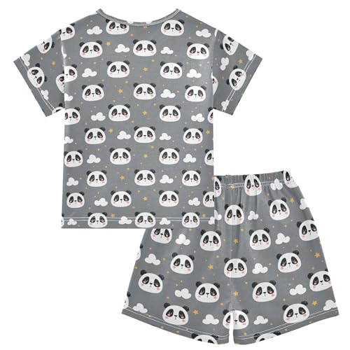 Cute Panda Pajama Set Pajamas Sleepwear Nightwear Loungewear Clothes Set B04041752