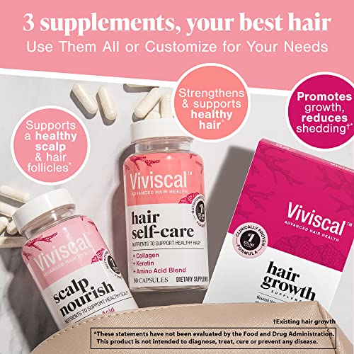 image for Viviscal Hair Self-Care Supplement, Blend of Nutrients to Support Heal