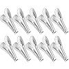 10PCS Serving Tongs, Small Kitchen Tongs,XEVOM Stainless Steel small tongs, Appetizer Tongs Ice Tongs Mini Sugar Tongs (5 Inch)