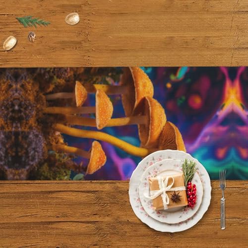 Chemin de table champignon sauvage pour protéger et sublimer vos tables