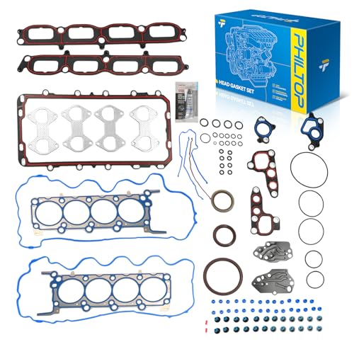 Image of PHILTOP HS26306PT Head Gasket Set Fit for Ford F-150 2004-2006, Expedition F-250 F-350 Super Duty 2005-2006, Lincoln Navigator 2005-2006, Mark LT 2006, for 5.4L Engine Cylinder Head Gasket Kit