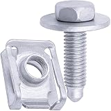 Rexka 5 Sets Splash Shield Undercar Center Cover Spring Nut Retainer Skid Plate Screw Bolt Kit for Mercedes Benz W168 W169 W245 W203 W204 C205 W210 W211