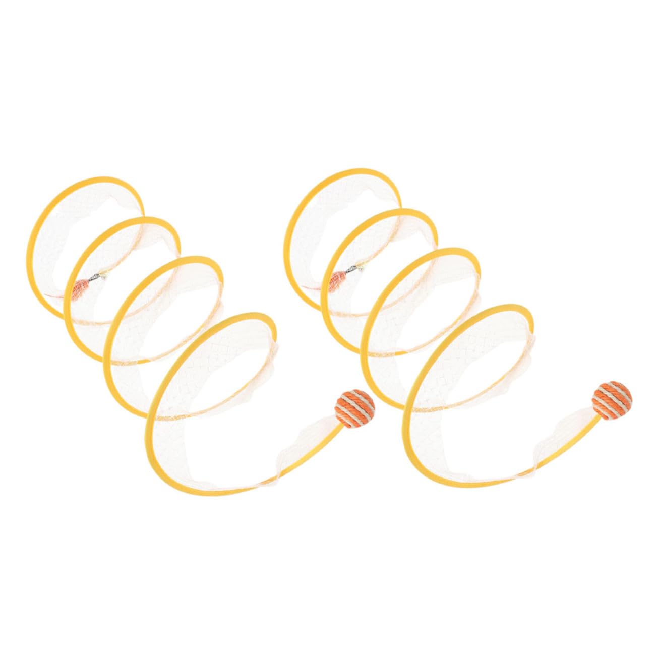 Yardwe 6stücke Interaktive Katzenspielzeuge Faltbarer Katzentunnel Und Kicking Toys Für Katzen Und Kätzchen Fördert Spiel Und Bewegung Farblich Gemischte Accessoires