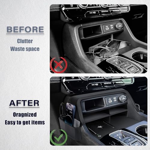 Neepiar Center Console Organizer Compatible with 2023 2024 2025 2026 Honda Pilot 2026 Passport Gear Shift Console Side Tray Box Interior Accessories by Neepiar - Image 3