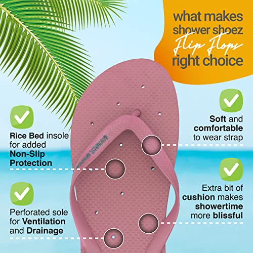 Image of Shower Shoez Women's Non-Slip Pool Dorm Water Sandals Flip Flops