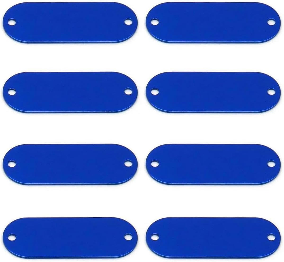 Lot de 100 étiquettes d'identification personnalisées pour chien, étiquette anti-perte pour collier d'animal de compagnie, plaque signalétique vierge pour animal de compagnie, nom d'identification de
