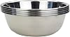 Gloreen Set of 4 Stainless Steel Serving Bowls, Preparing and Mixing Bowls for Kitchen