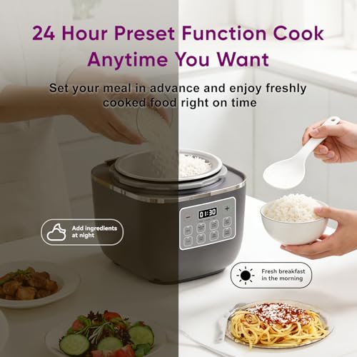 Image of Carori 8-in-1 Electric Pressure Cooker, Compact 3 QT All-in-1 Multi-Cooker with Ceramic Pot, Saute, Slow Cook, Rice, Stew, Delay Start, Keep Warm & Safe Vent, Gray