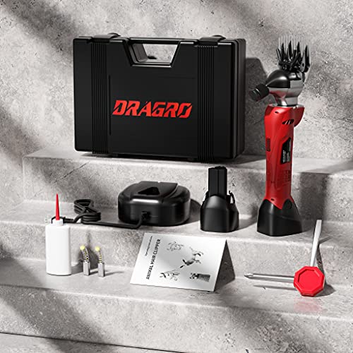 500W Cordless Sheep Shears, Professional Electric Sheep Shearing Clippers with 2 PCS Rechargeable 2 Ah Lithium Battery, Heavy Duty Animal Clippers for Alpacas Goats Cattle Farm Livestock Pet 500W Cordless Sheep Shears, Professional Electric Sheep Shearing Clippers with 2 PCS Rechargeable 2 Ah Lithium Battery, Heavy Duty Animal Clippers for Alpacas Goats Cattle Farm Livestock Pet