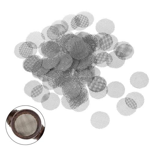 Tamices Bong Pipas Filtros 15 mm Ø 120 pieza,Rejilla para Bong,Rejillas para Pipas,Sieve Metal Filtros para Fumar Accesorios Pipa Tabaco Piezas Cachimba,Tamiz para Pipas de Tabaco para Silbatos
