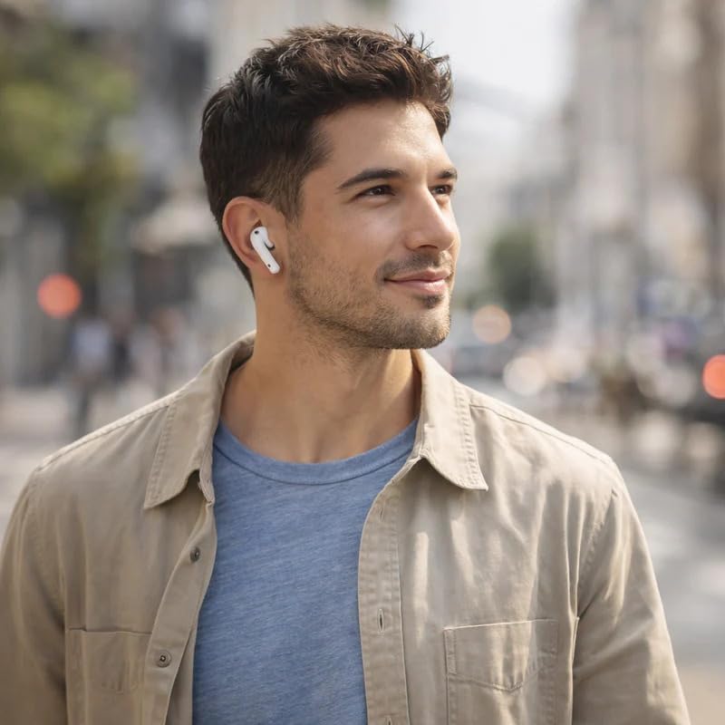 Image of Wireless Earbuds | 42H Total Playtime | Bluetooth 5.4 | ENC Noise Cancelling | Super Bass Sound | Touch Controls | Type-C Fast Charging | Waterproof | in-Ear TWS Earphones