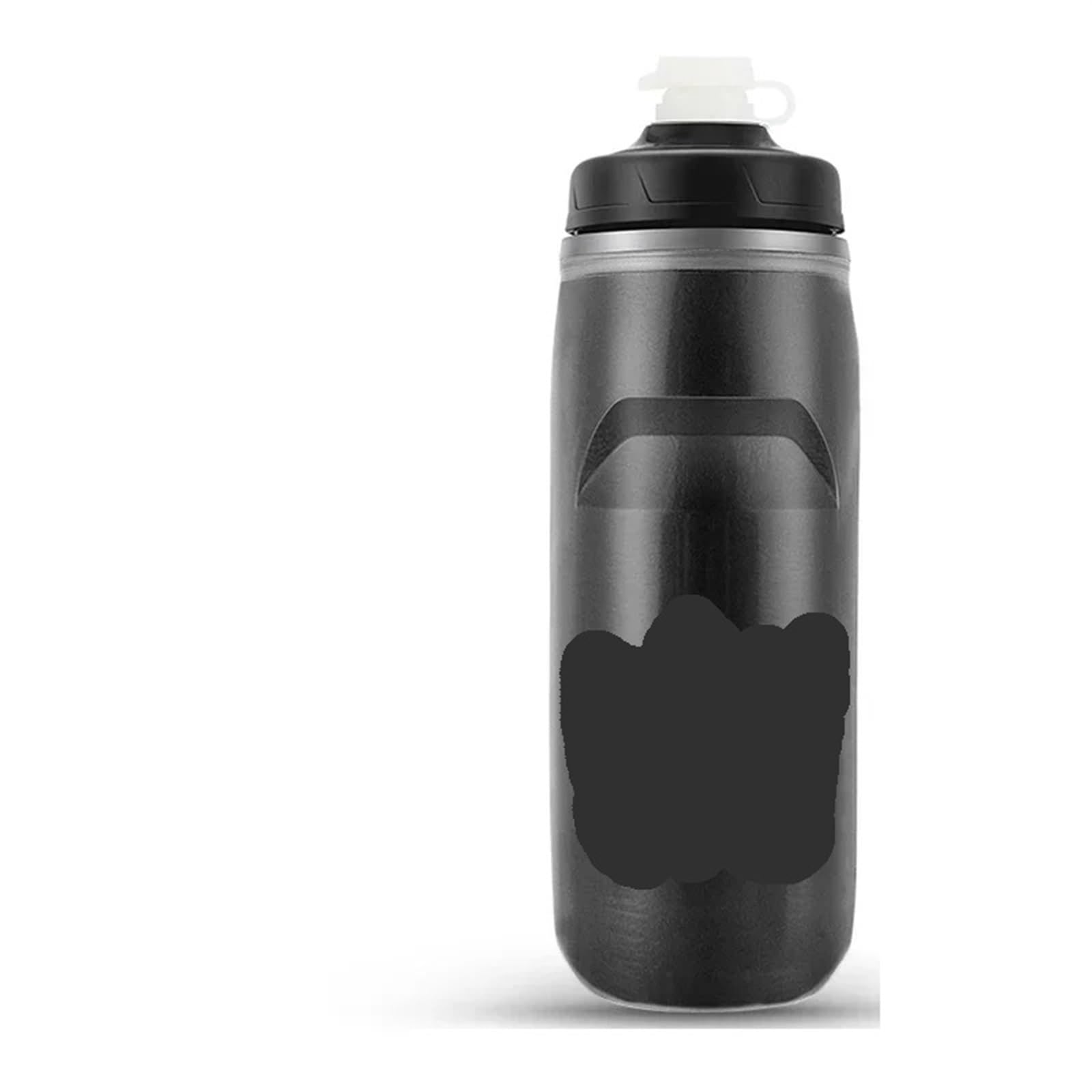 QuxetlRyz Sports Water Bottle Cycling Cold Water Insulated Bottle Portable Gym Kettle Bike(Black Bottle)