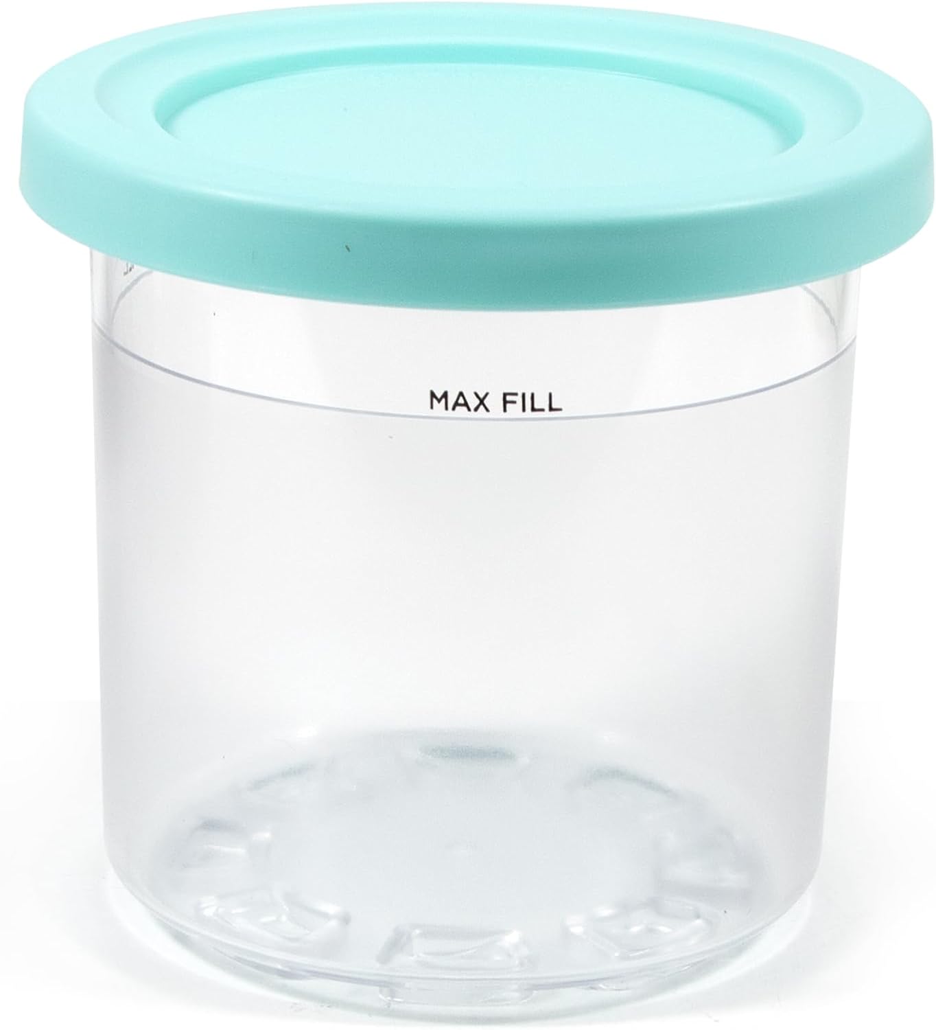 Container, Compatible with NC299AMZ & NC300s Series Creami Ice Cream Makers, BPA-Free & Dishwasher Safe, Blue Lids