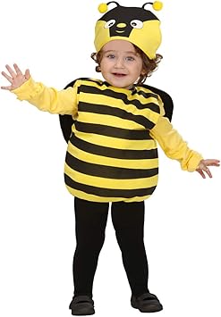 Amakando Bienenkostum Kinder Hummel Faschingskostum 90 104 Cm 1 3 Jahre Biene Kinderkostum Bienen Kostum Karnevalskostum Baby Tierkostum Bienchen Babykostum Amazon De Spielzeug