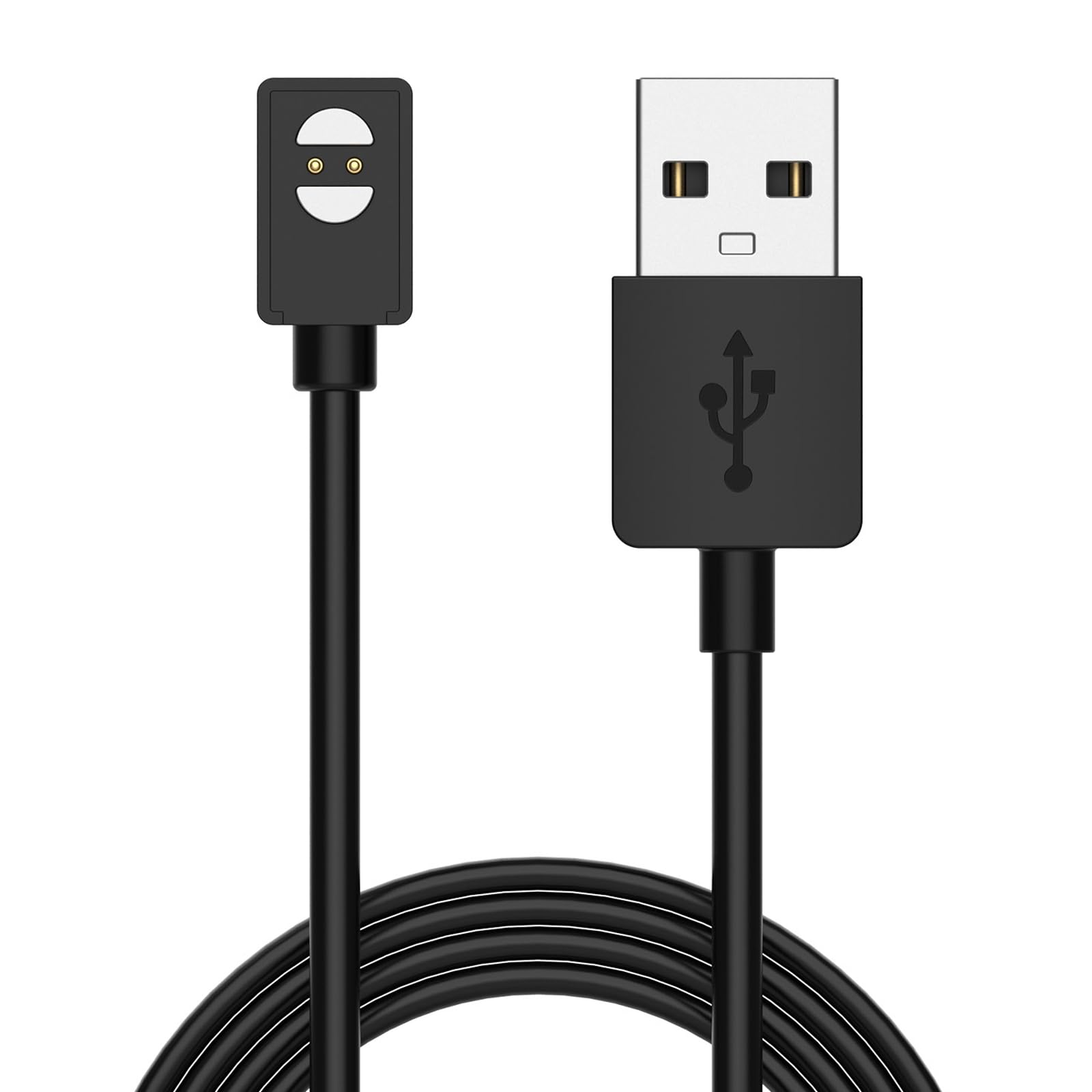 Disscool Replacement Charging Dock Cable Compatible with SUUNTO Wing, USB Magnetized Cable Charger Stand with Chip Protection Smart Watch Accessories(1M/3.3FT, Black)