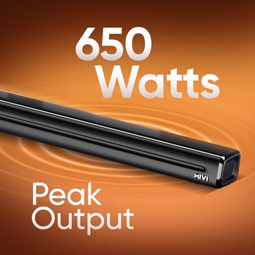 Image of Mivi Nex 650 Soundbar [New Launch], 650 Watts, 5.1 Channel System with Sound bar, Satellite Speakers and Subwoofer, Nex Surround Feel Technology, Multiple Input Modes, Made in India