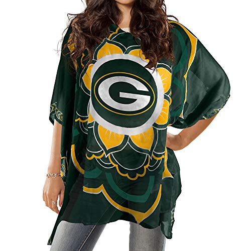 Littlearth NFL Green Bay Packers Caftan Flower Team Color 32 x 42