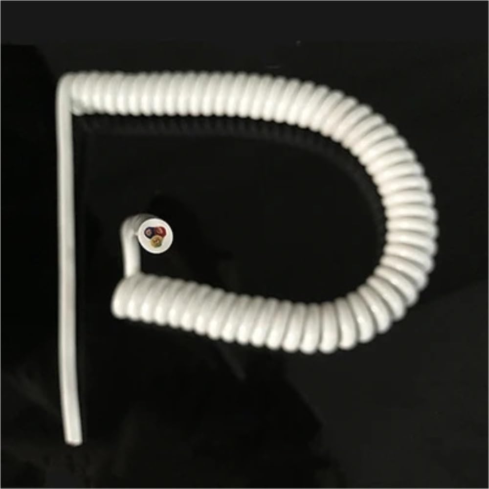 cable apantallado, Electrostatic Twisted Bare Copper Wire(White,Strech 2.5 meters)