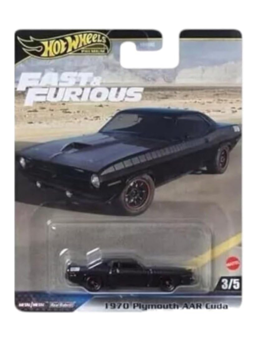 Hot Wheels Fast & Furious – Set Da 5 Auto In Pressofusione: Toyota AE86, Ford RS200, Plymouth Cuda, Nissan Skyline GT-R, Honda NSX-R