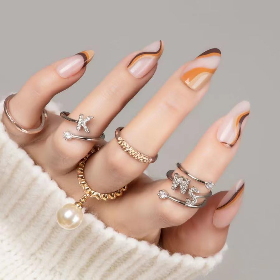 Miniatura 3 de 30 uñas postizas a presión Aurora blancas nacaradas, ajuste supremo y uñas de gel suave natural, 15 tamaños, kit de uñas postizas reutilizables con