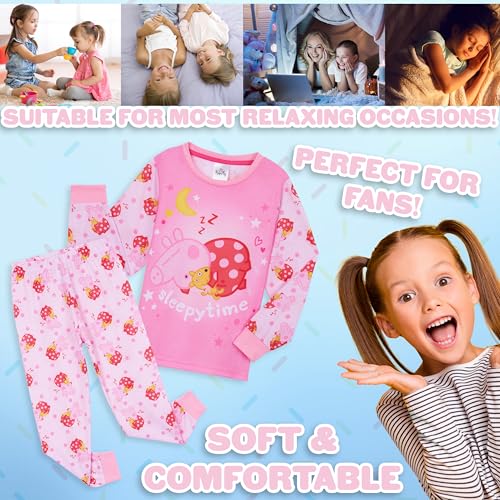 Peppa Pig Pajamas for Girls & Toddlers Long PJs Set Lounge Set Comfy Sleepwear4