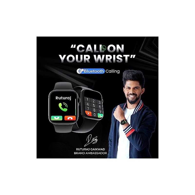 Kratos SW15 Smart Watch for Men and Women with Bluetooth Calling, 1.85" HD Display, IP67 Water Resistant, Long Battery Life, 25+ Sport Modes,SpO2 & Health Monitoring, Smart Watch with 200+ Watch Face - Image 3