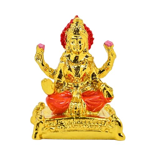 Image of ZAICUS Maa Lakshmi Idol Showpiece - Goddess Lakshmi Murti for Mandir & Home Decor | Puja Statue Gift for Diwali, Dhanteras & Spiritual Blessings