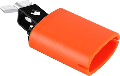 RANMING Jam Block Instrumento de tambor latino de paso medio, campana de vaca de plástico ABS duradero para práctica de banda, actuación en