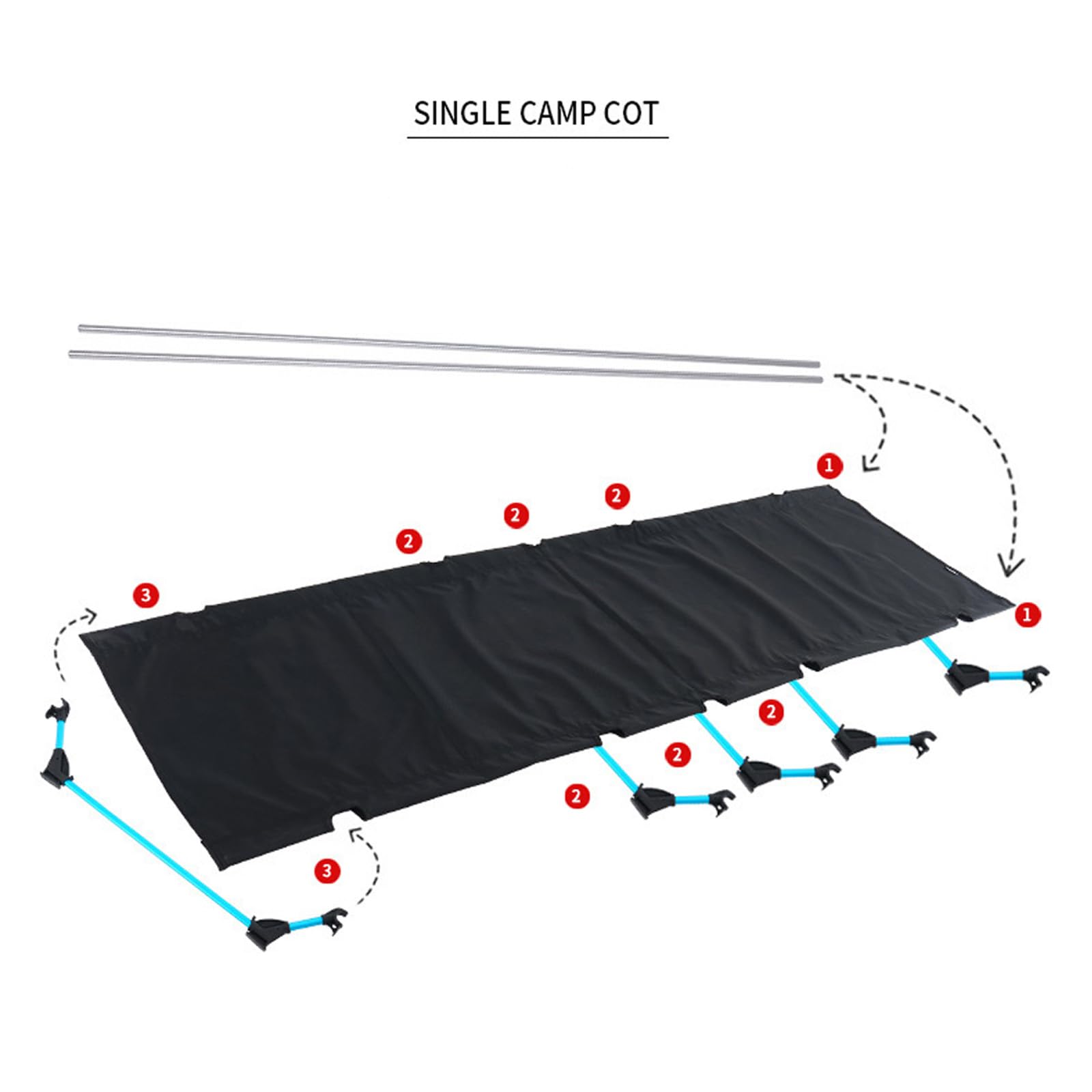 Naturehike Lit de camp pliant ultraléger, lit de camp