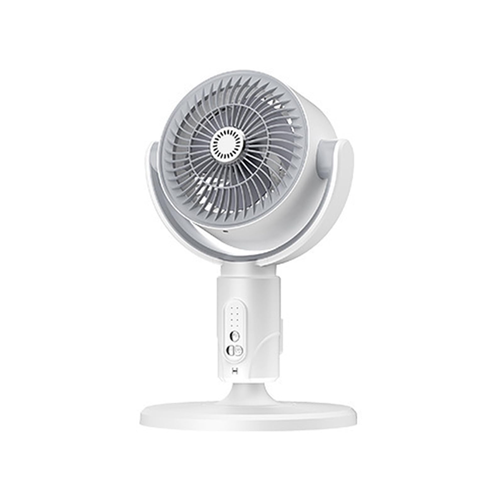 Nucelit Rechargeable Standing Desk Fan with Timer Function Height Adjustable Quiet Operations 5 Speed Oscillations for Home Oscillating Tower Fan for Home and